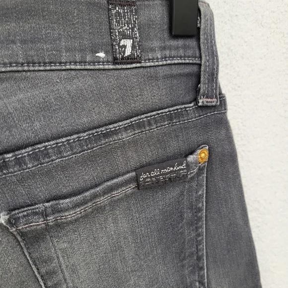 7 For All Makind Grey jeans - Picture 6 of 8